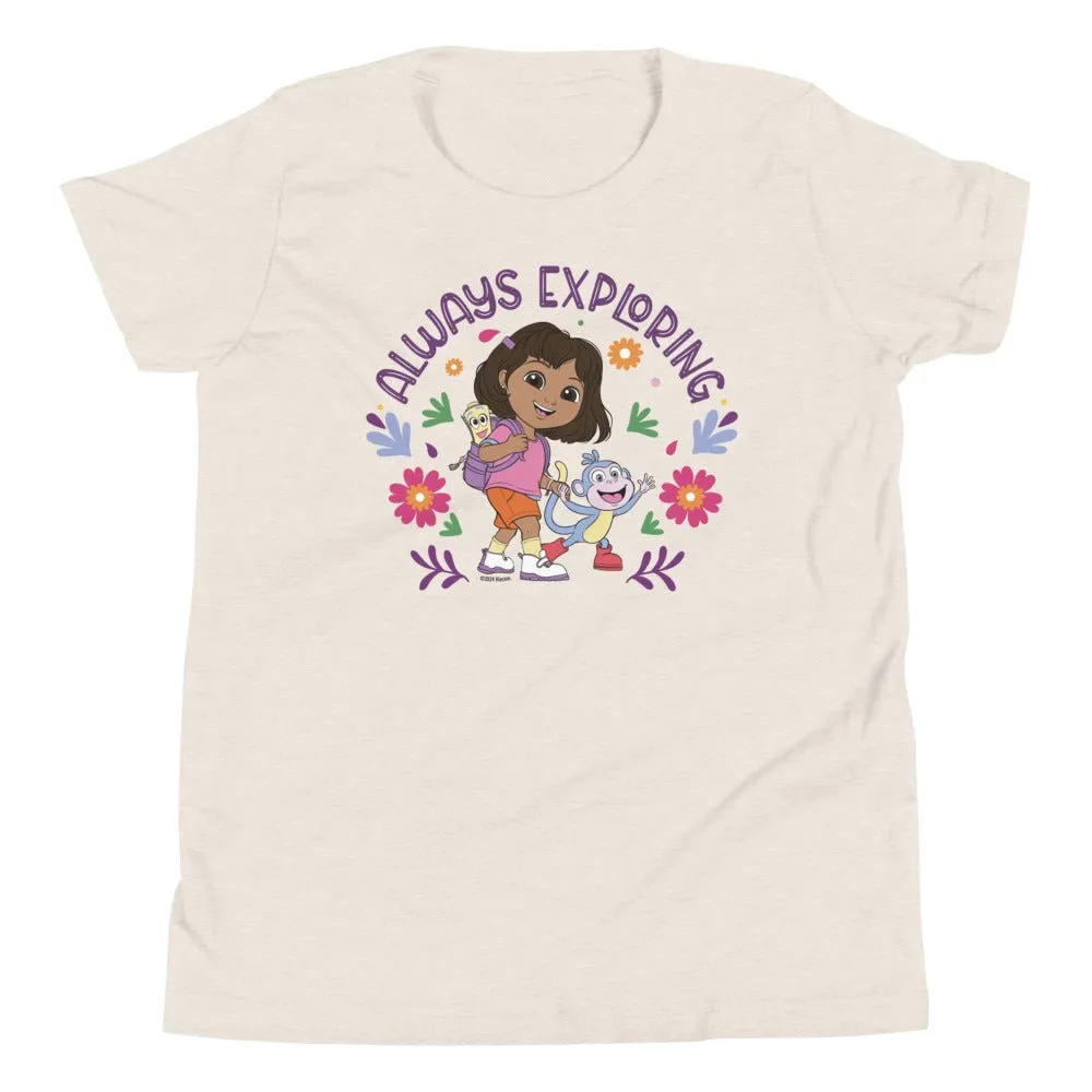 Dora Always Exploring Kids T-Shirt