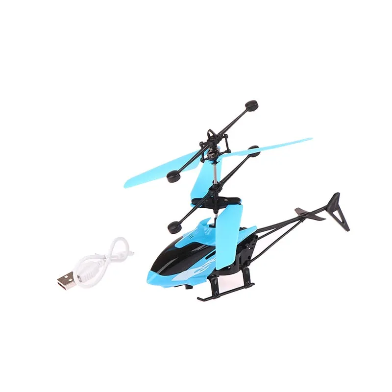 Suspension RC Helicopter: Drop-resistant Induction Aircraft