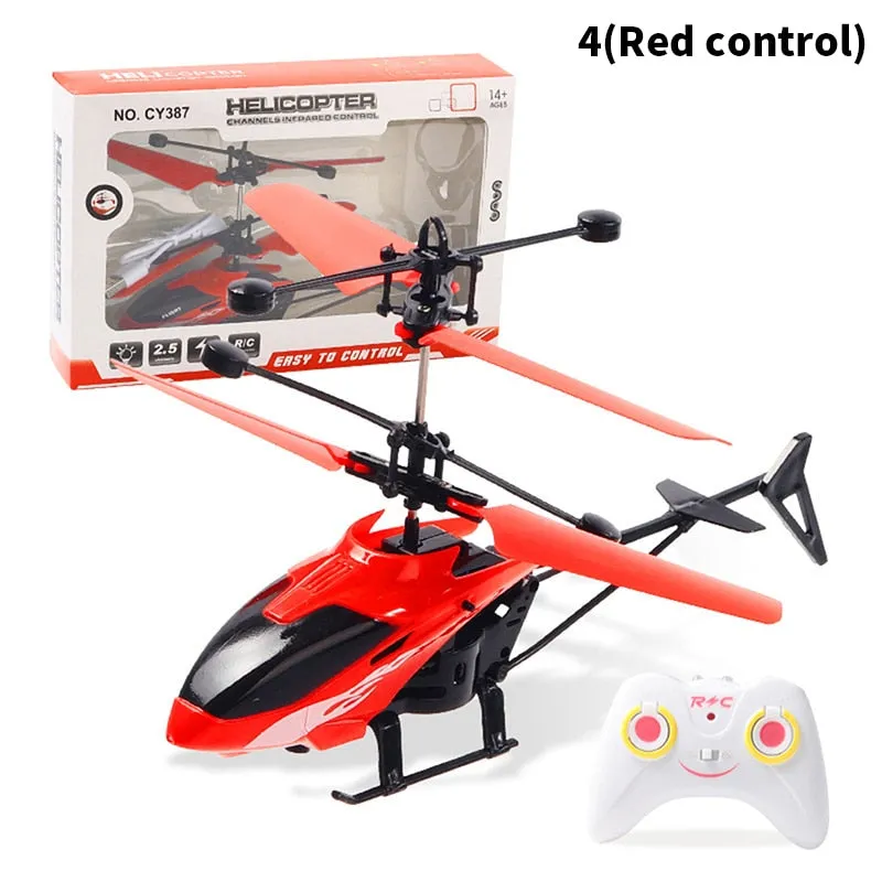 Suspension RC Helicopter: Drop-resistant Induction Aircraft