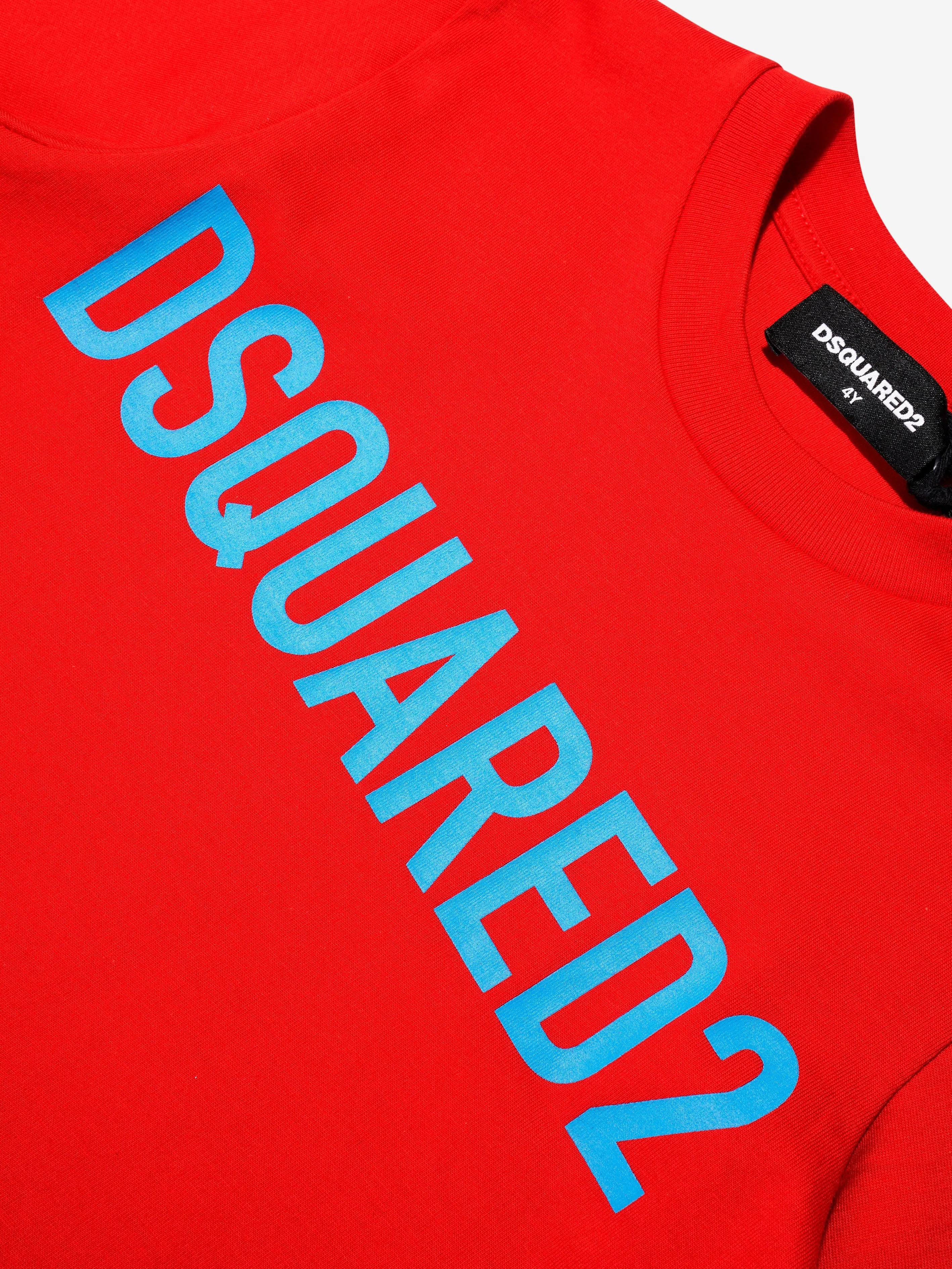 Dsquared2 Kids - Kids Logo T-Shirt In Red | Childsplay Clothing