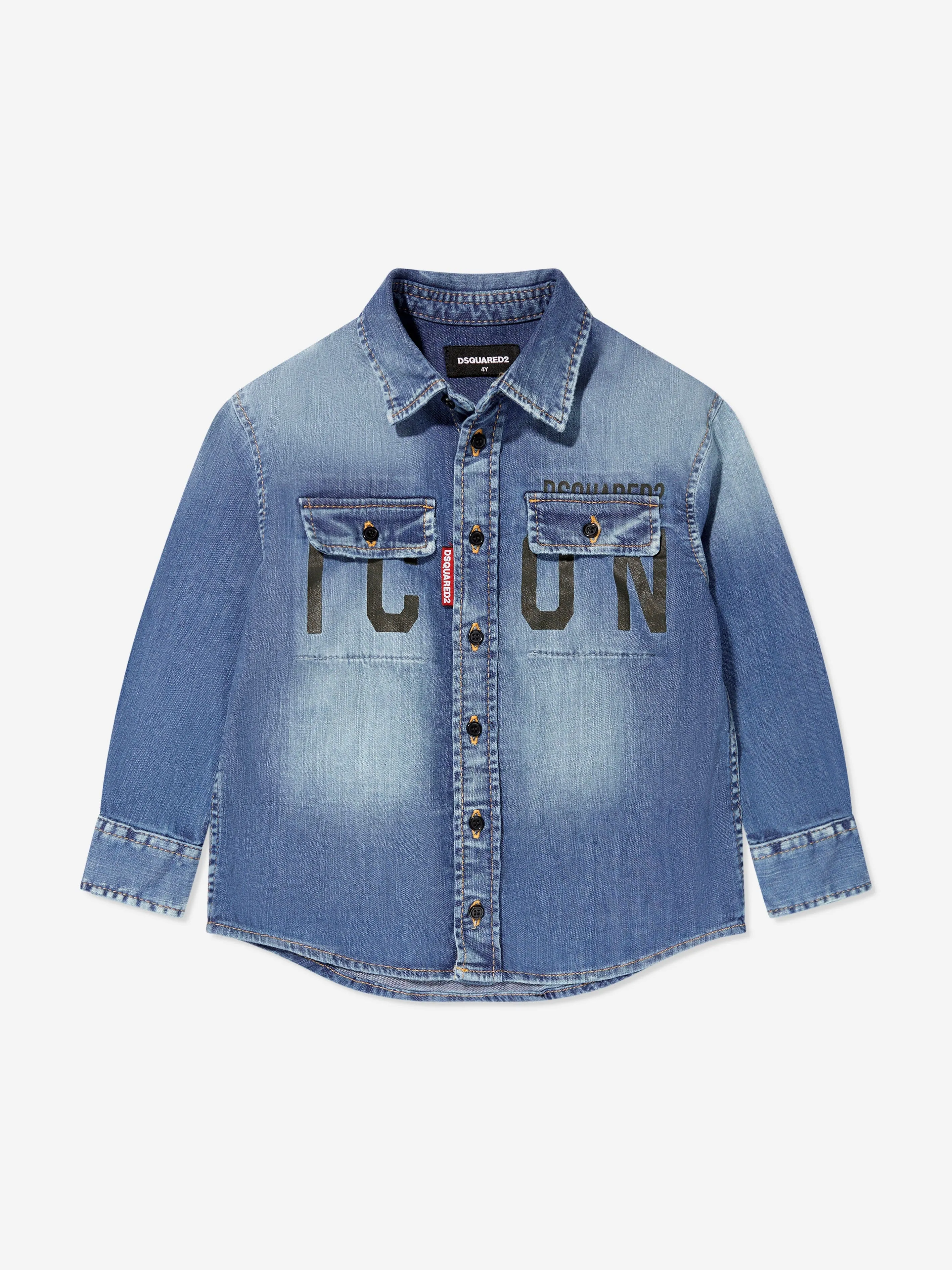 Dsquared2 Kids - Kids Relax Icon Denim Shirt | Childsplay Clothing