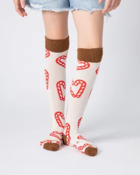 Everyday Knee-High Seamless Feel Socks (Kids) - Candy Cane