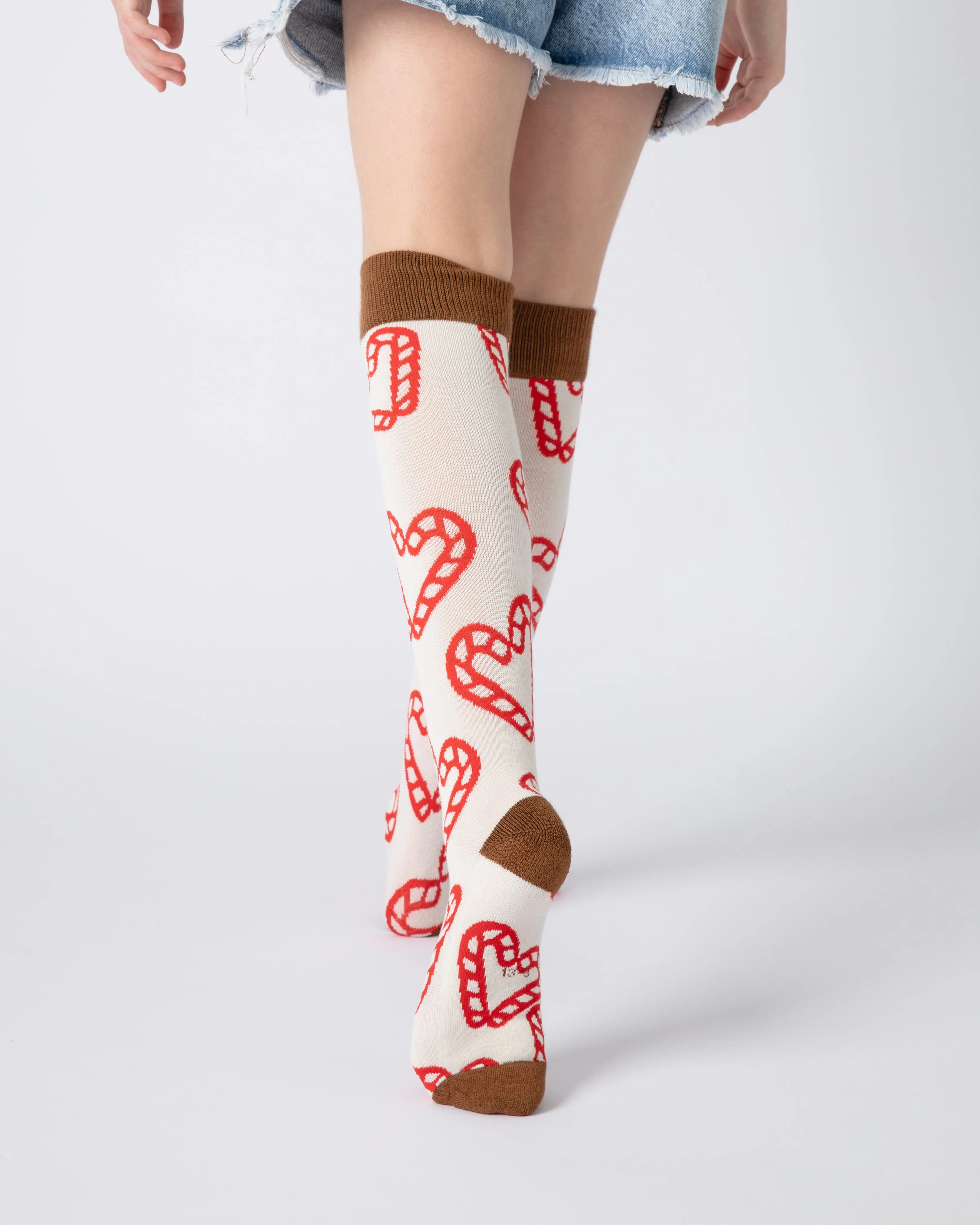 Everyday Knee-High Seamless Feel Socks (Kids) - Candy Cane