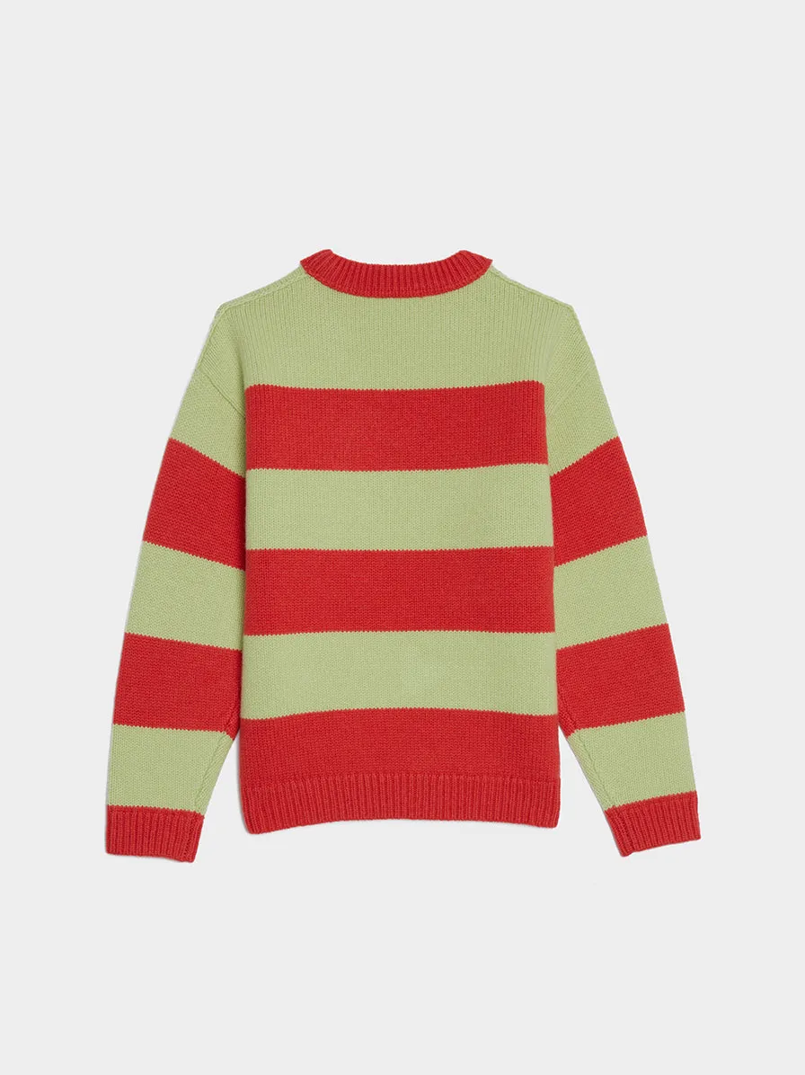 Children's Knit Sweater - Sharp Red