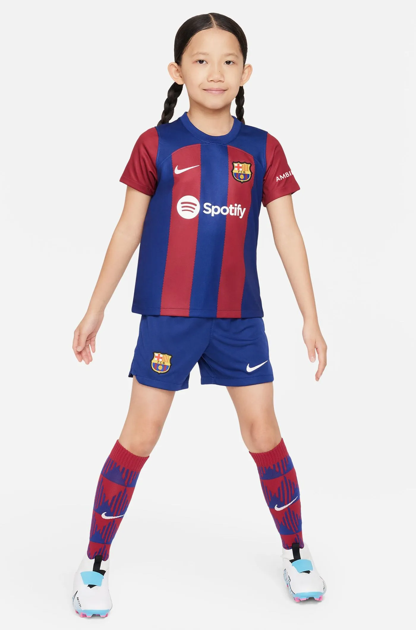 FC Barcelona 23/24 Home Kit for Young Kids - S. ROBERTO