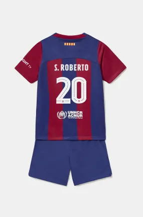 FC Barcelona 23/24 Home Kit for Young Kids - S. ROBERTO