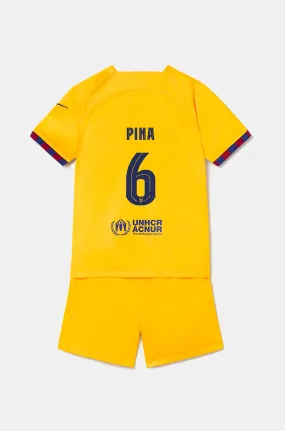 FC Barcelona 23/24 Younger Kids 4th Kit - PINA