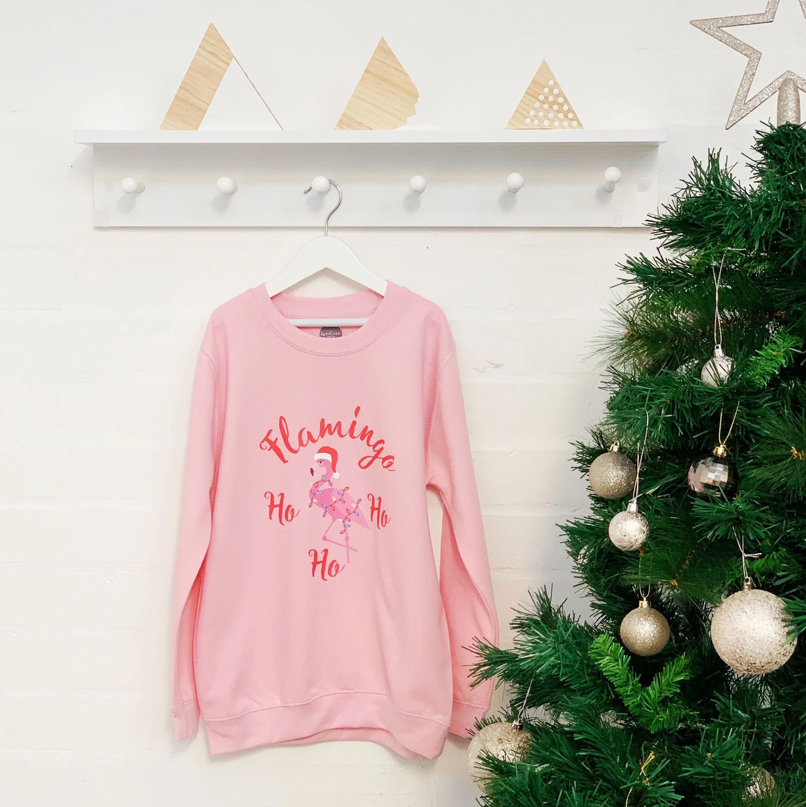 Flamingo Kids Christmas Jumper