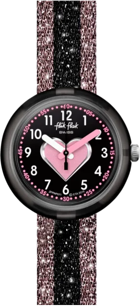 Heart-Shaped Flik Flak Watch