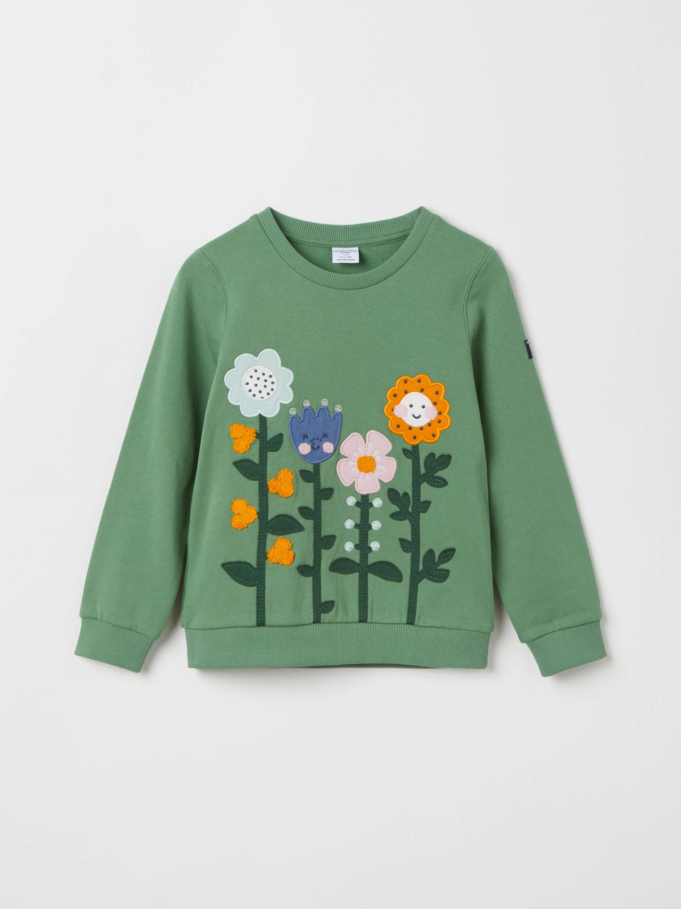 Floral Print Kids Sweatshirt