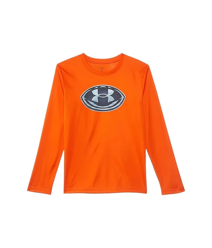 Football Logo Long Sleeve Tee for Kids by Under Armour