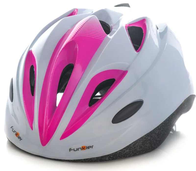 Funkier Dreamz Kids Helmet 46-51cm In White and Pink 