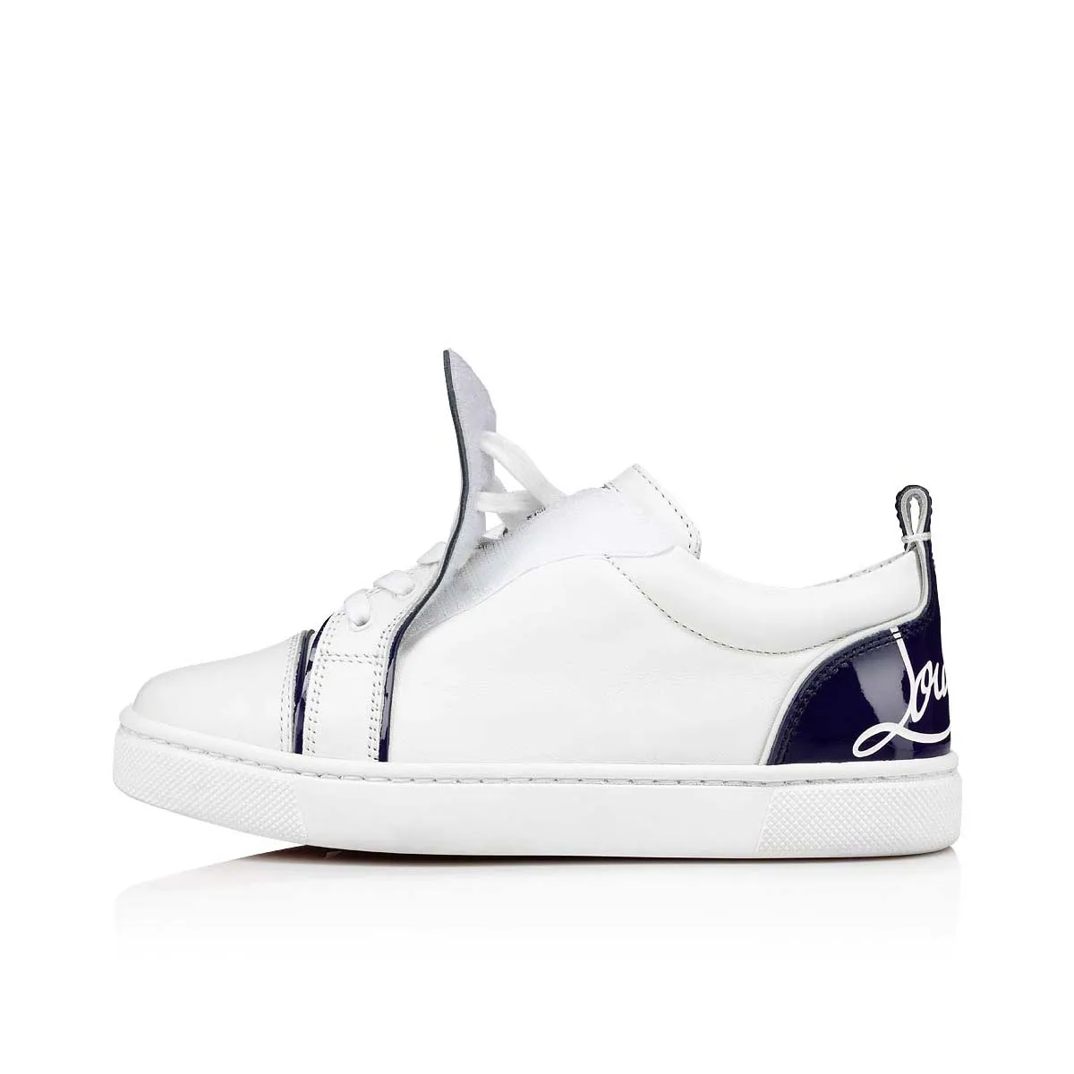 Funnyto Low-top sneakers - Calf leather - Blue - Kids