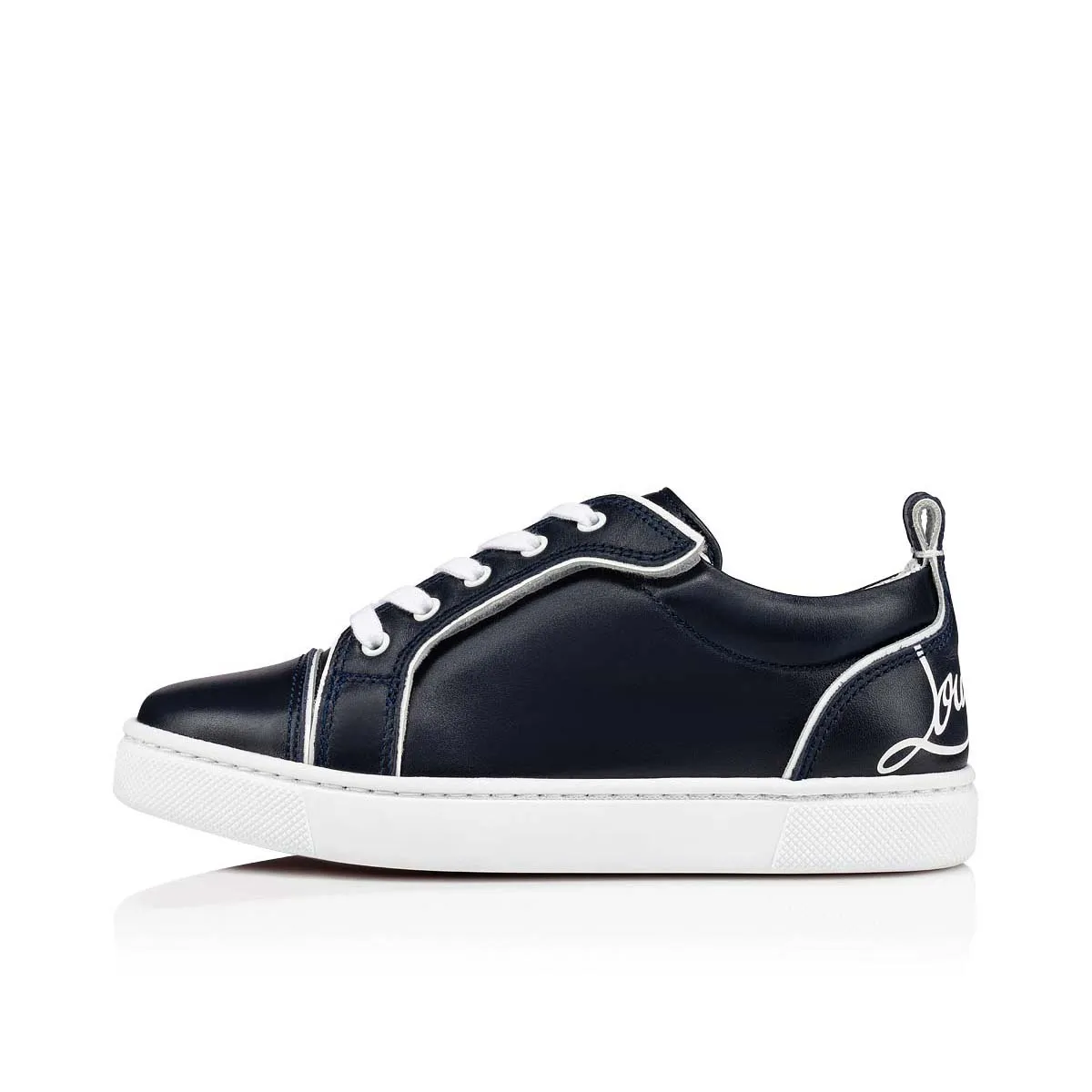 Funnyto Low-top sneakers - Calf leather - Navy - Kids