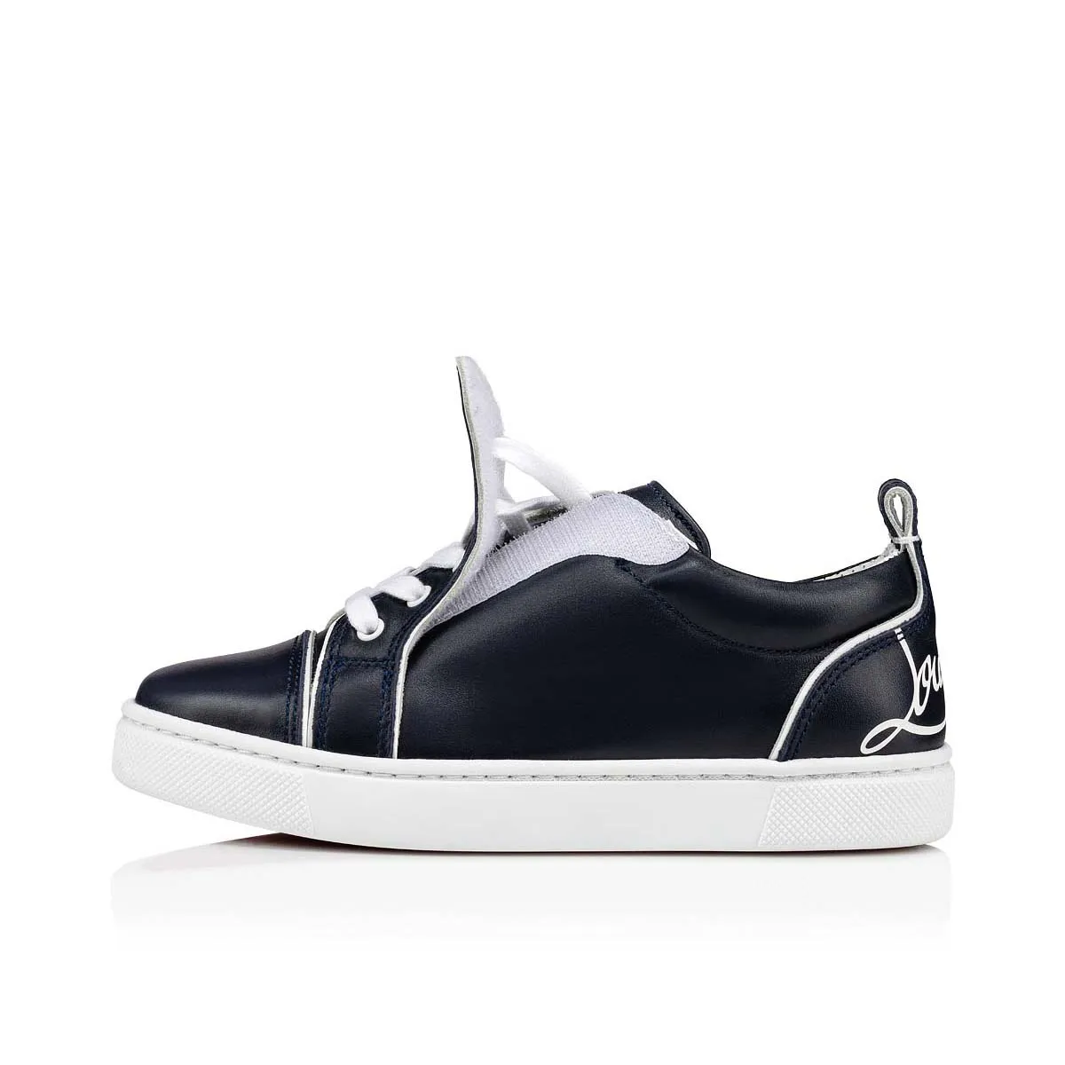 Funnyto Low-top sneakers - Calf leather - Navy - Kids