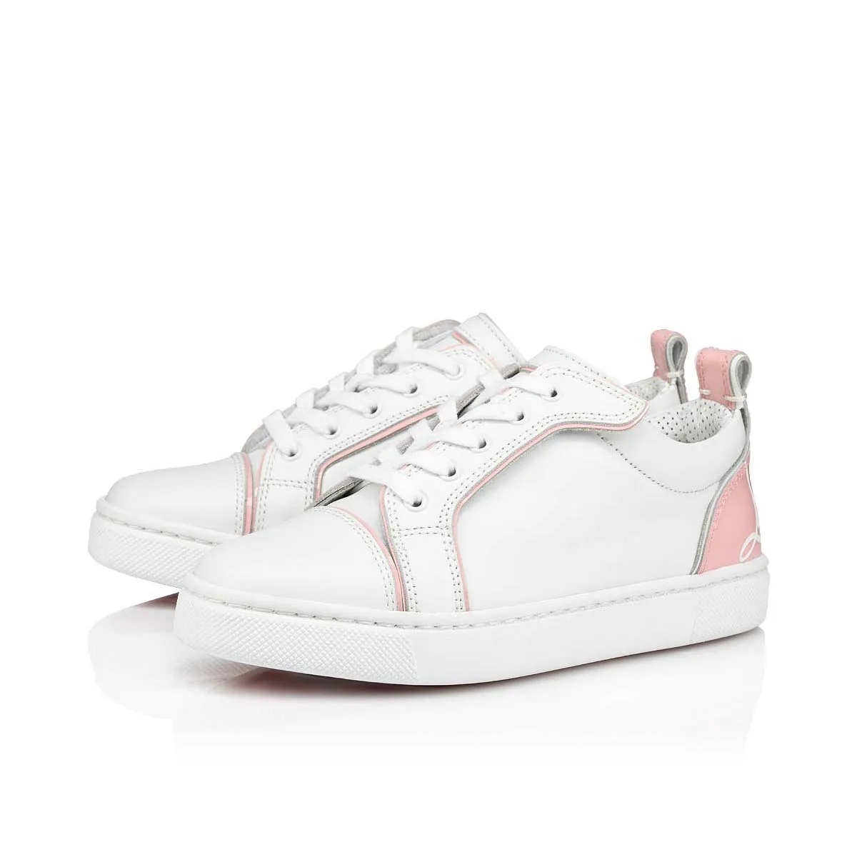 Funnyto Low-top sneakers - Calf leather - Rosy - Kids