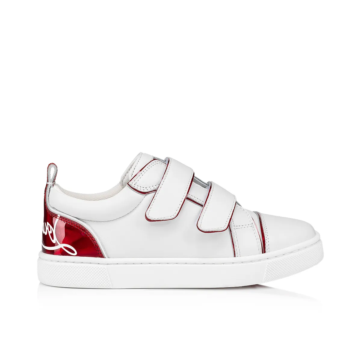 Funnyto Scratch Sneakers - Calf leather and patent calf leather Psychic - Bianco - Kids