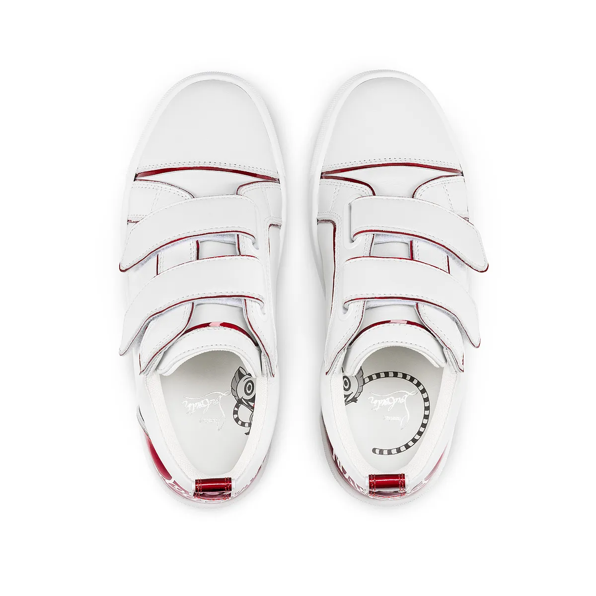 Funnyto Scratch Sneakers - Calf leather and patent calf leather Psychic - Bianco - Kids