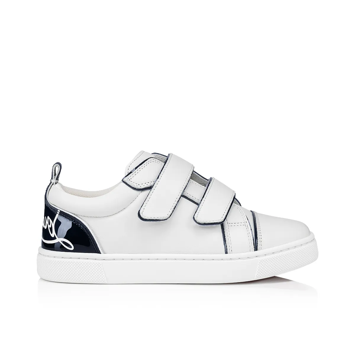 Funnyto Scratch Sneakers - Patent calf leather - Bianco - Kids