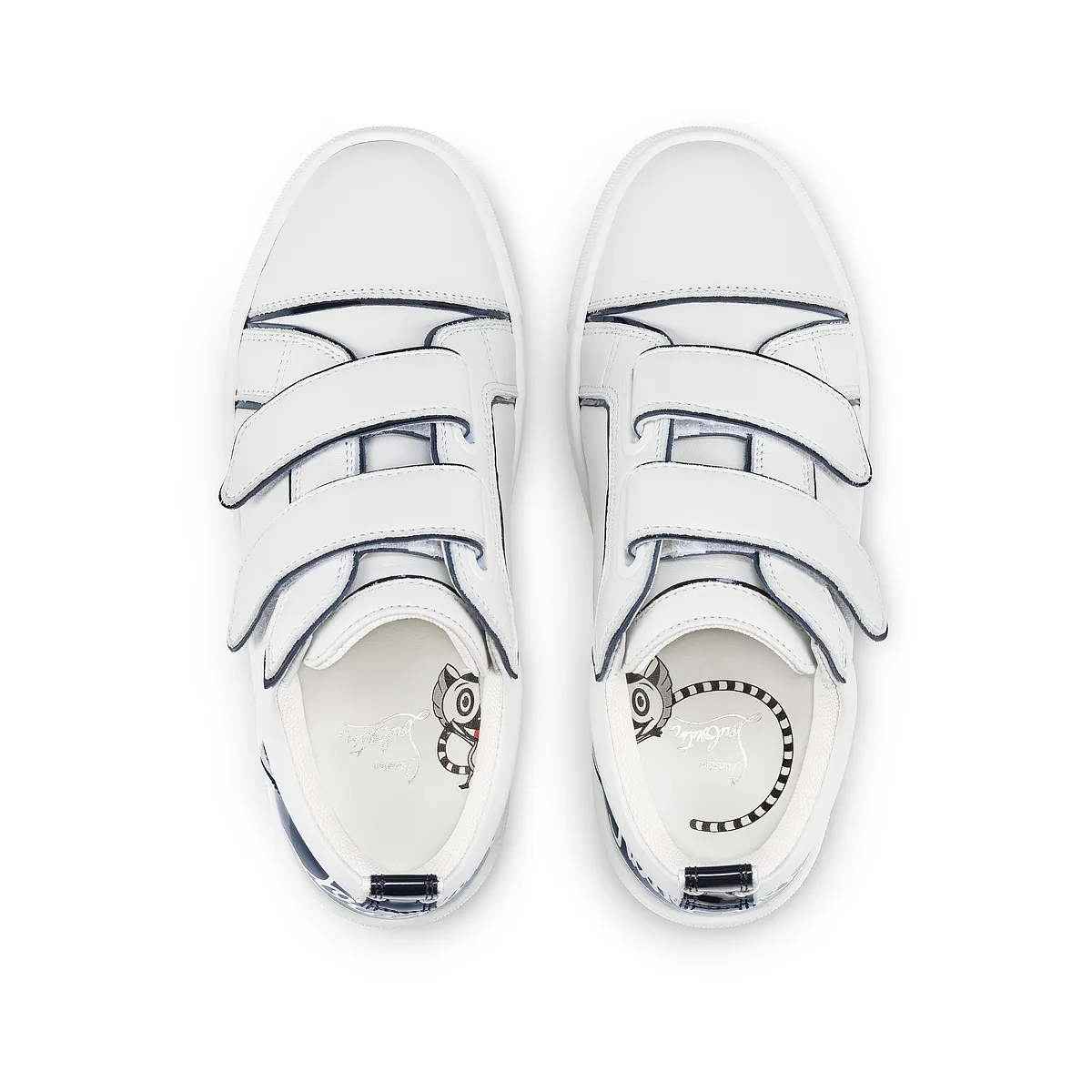 Funnyto Scratch Sneakers - Patent calf leather - Bianco - Kids