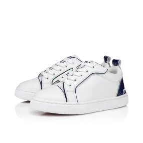 Funnyto Sneakers - Calf leather and patent calf leather - Bianco - Kids