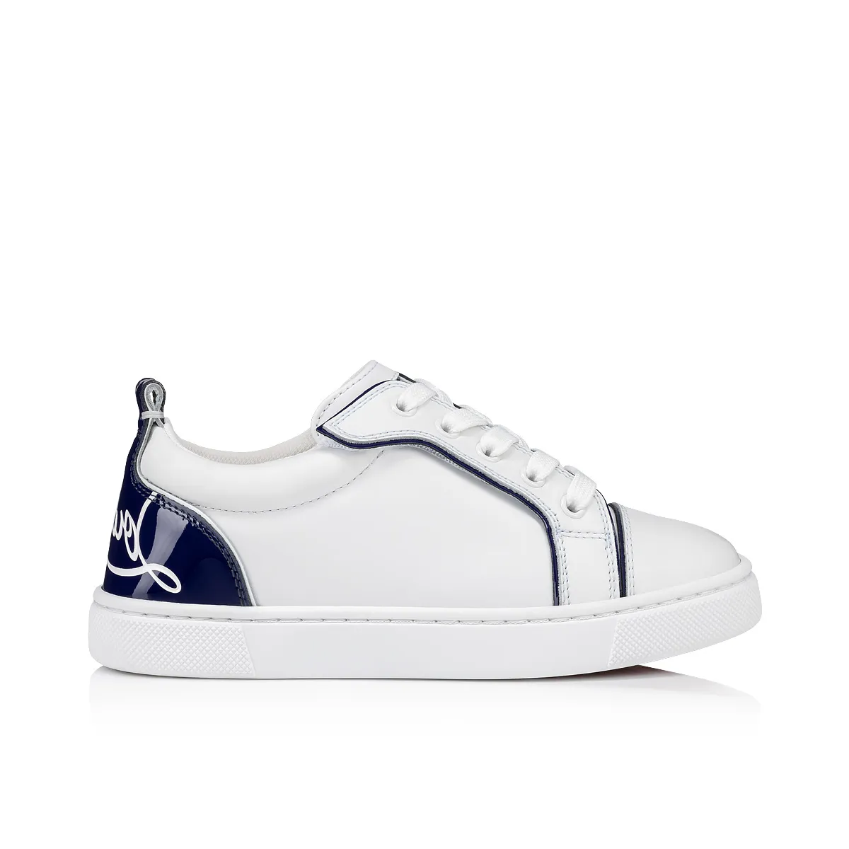 Funnyto Sneakers - Calf leather and patent calf leather - Bianco - Kids