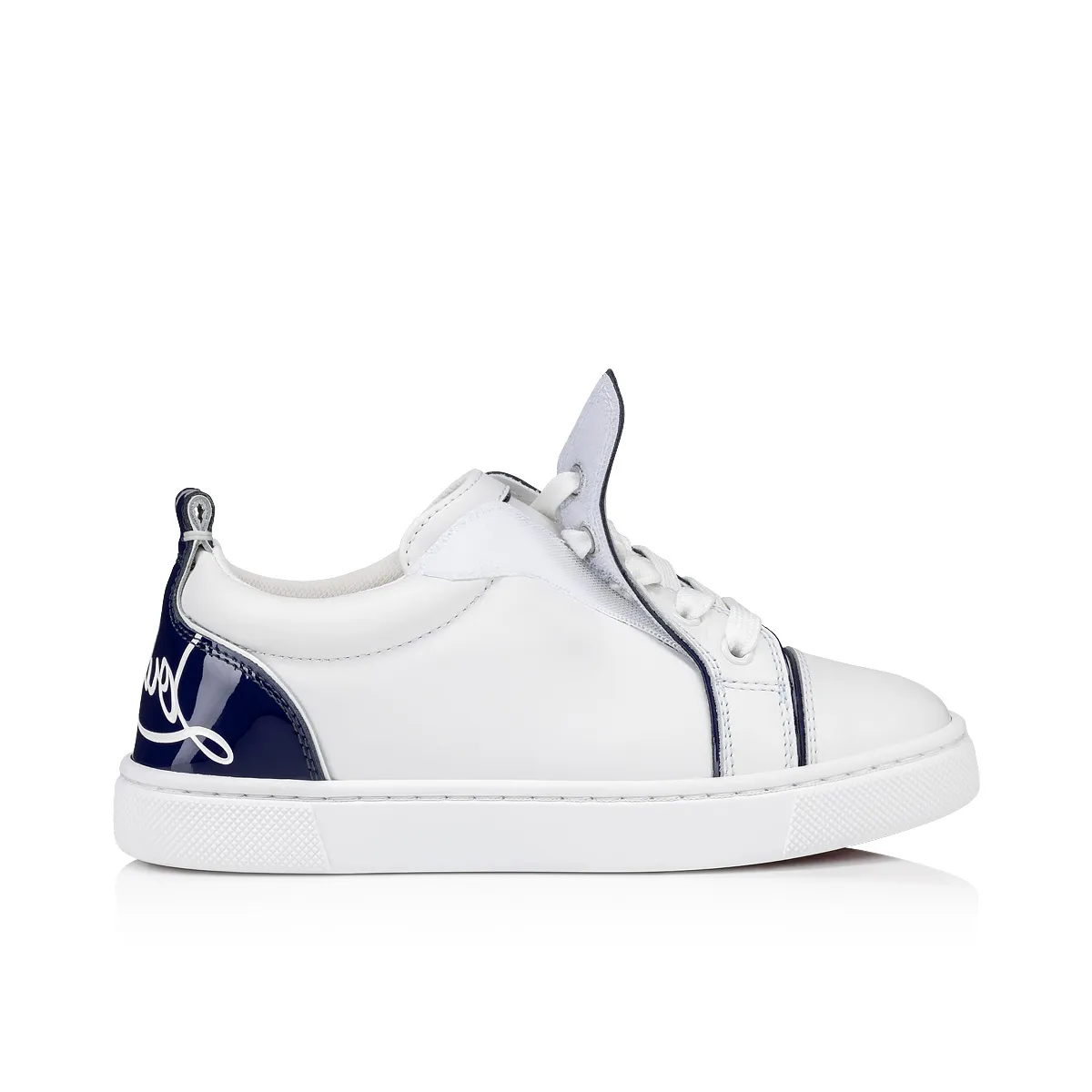 Funnyto Sneakers - Calf leather and patent calf leather - Bianco - Kids