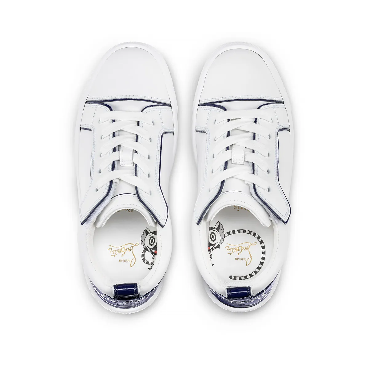 Funnyto Sneakers - Calf leather and patent calf leather - Bianco - Kids