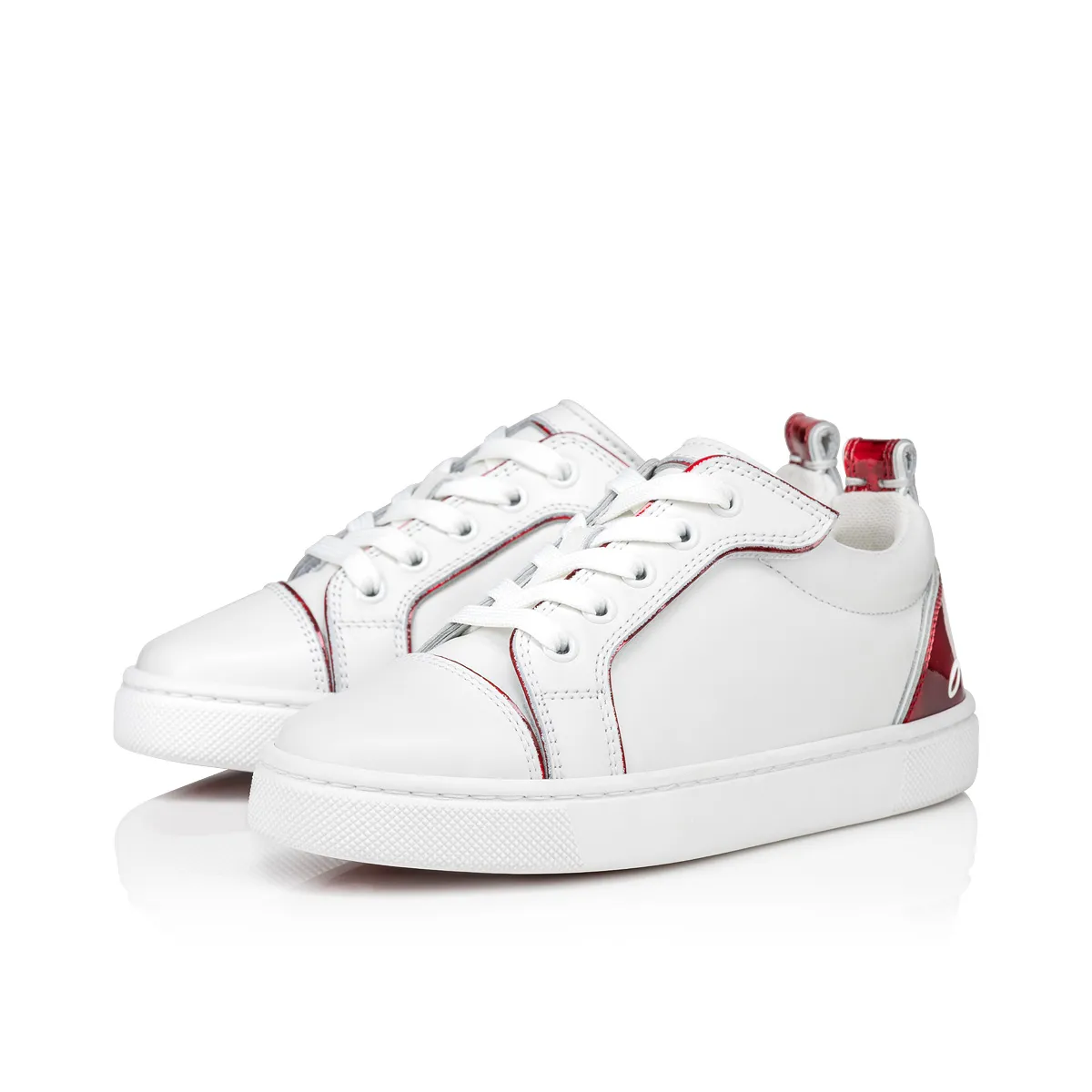 Funnyto Sneakers - Calf leather and patent calf leather Psychic - Loubi - Kids