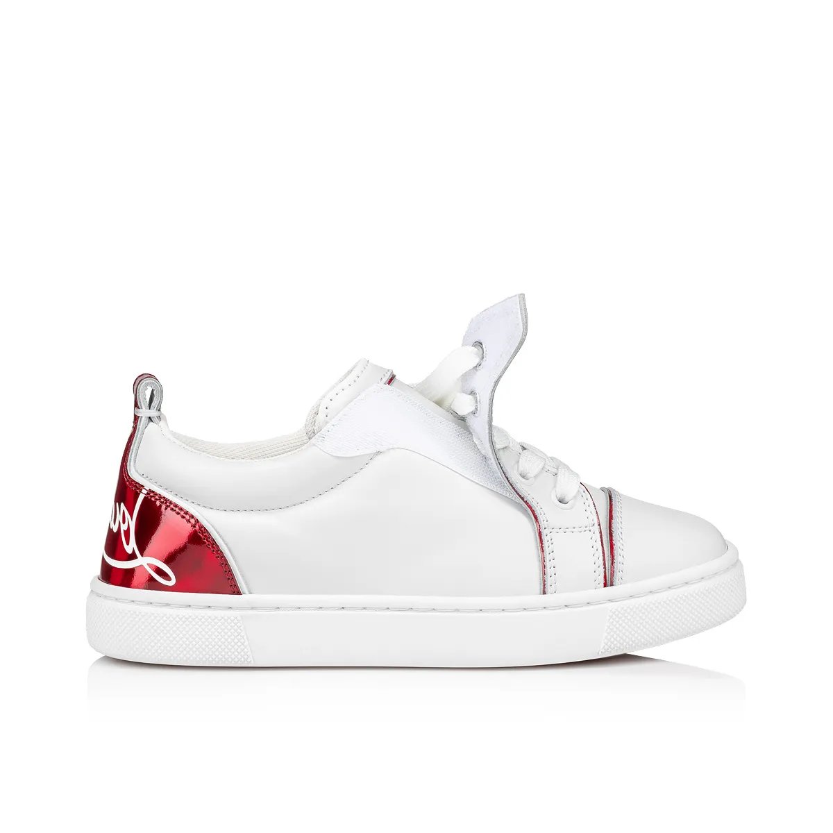 Funnyto Sneakers - Calf leather and patent calf leather Psychic - Loubi - Kids