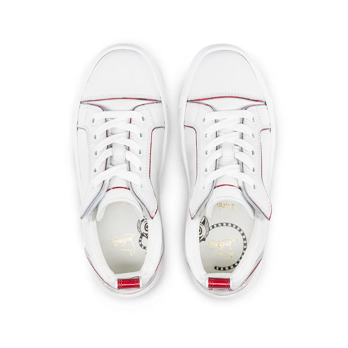 Funnyto Sneakers - Calf leather and patent calf leather Psychic - Loubi - Kids