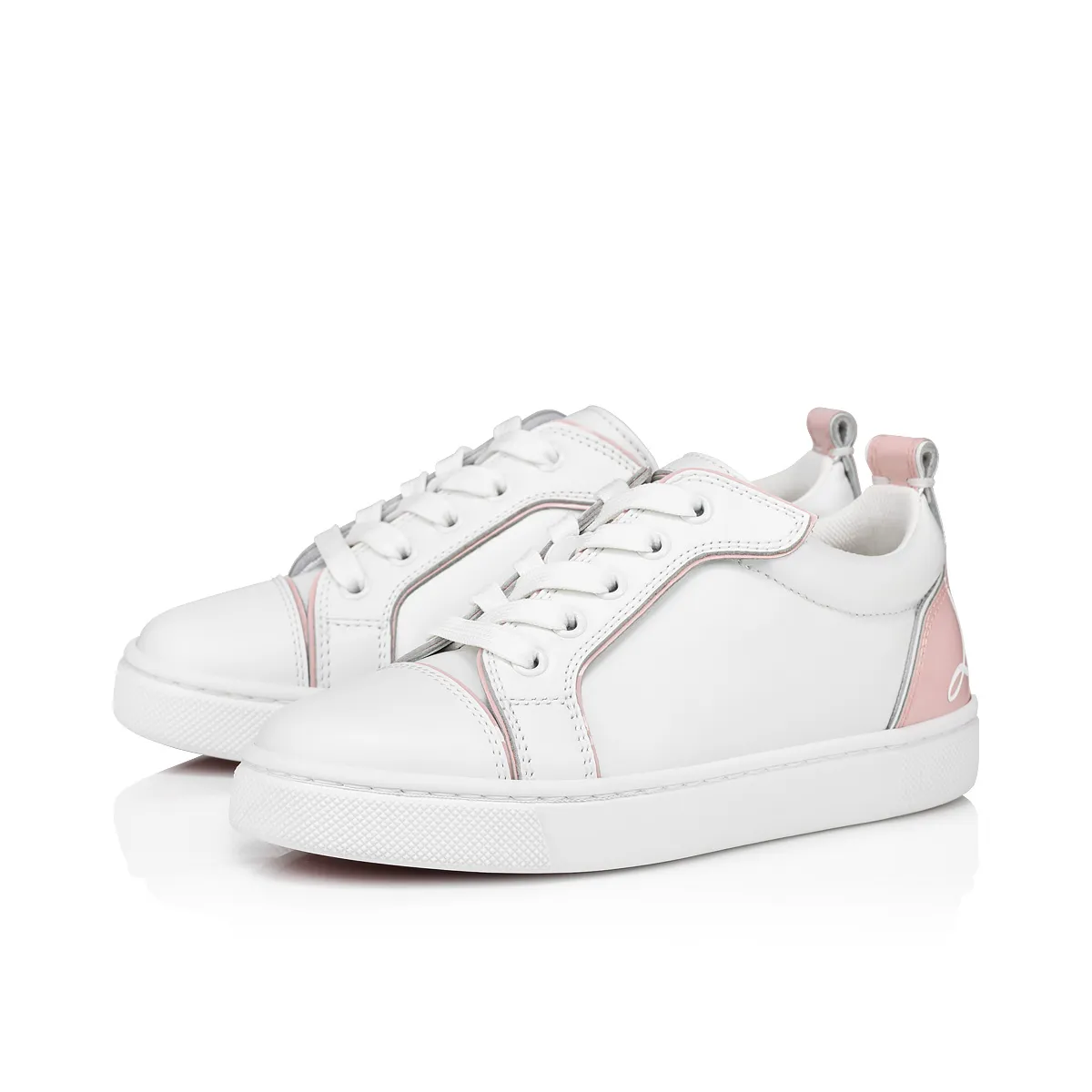 Funnyto Sneakers - Calf leather and patent calf leather - Rosy - Kids