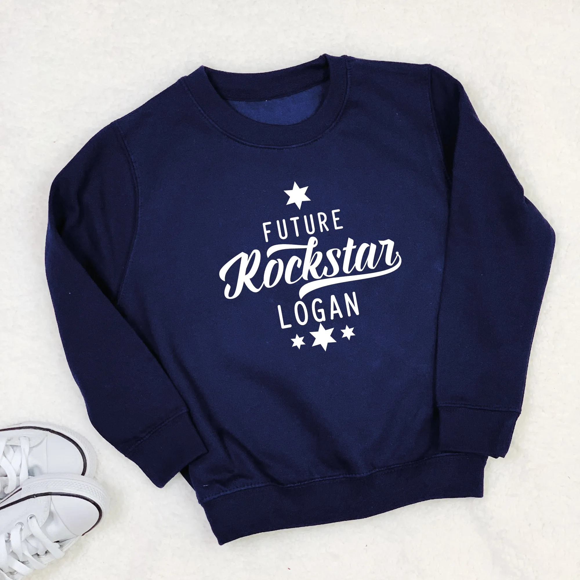 Future Rockstar Personalised Kids Sweatshirt With Stars