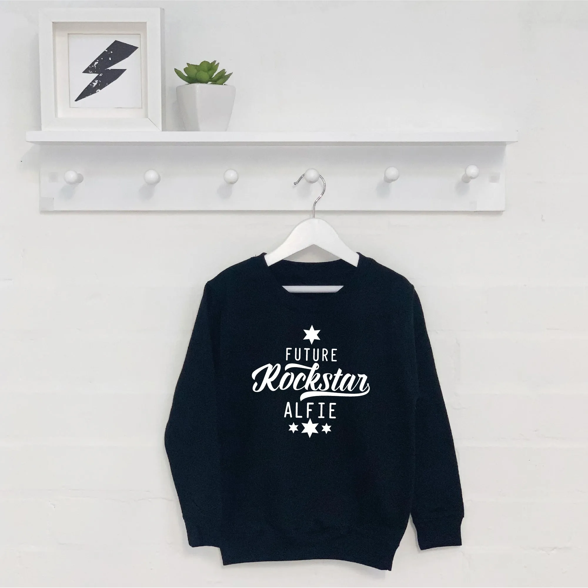 Future Rockstar Personalised Kids Sweatshirt With Stars