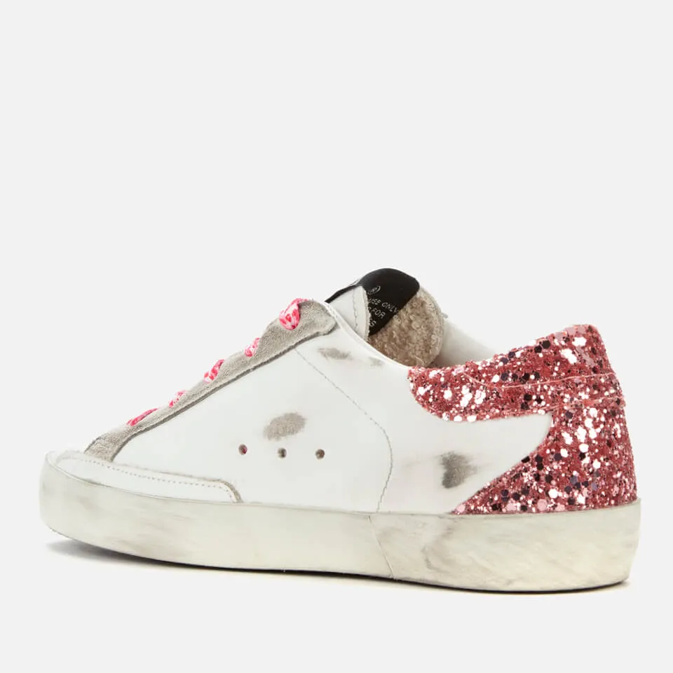 Golden Goose Kids' Superstar Trainers - White/Pink - UK 13 Kids | Coggles