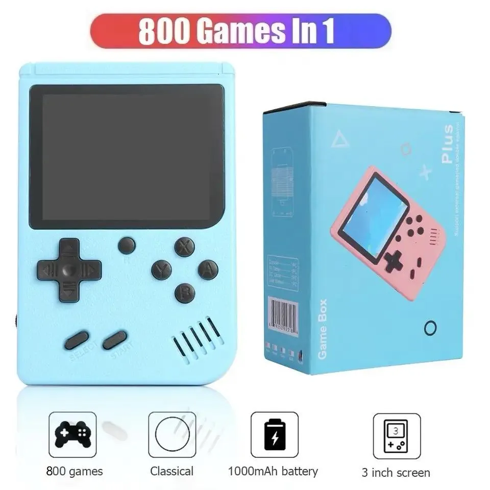 Assorted Color Retro Video Game Console with Classic LCD Screen and Handheld Controller, Pocket TV