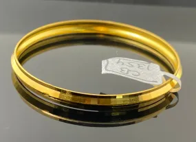 22K Kids Diamond Cut Bangle