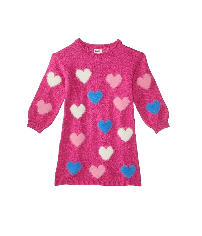 Hatley Children's Enchanted Hearts Sweater Dress