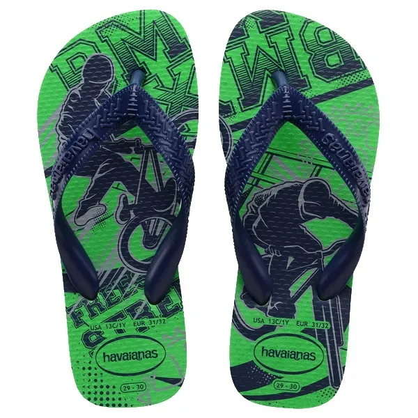 INFRADITO HAVAIANAS VERDE FOLHA HAV. KIDS ATHLETIC LEAF GREEN