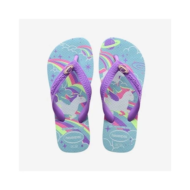 Kids Blue Purple Fantasy Fc Sandals