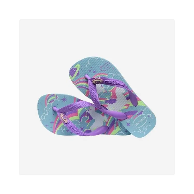 Kids Blue Purple Fantasy Fc Sandals