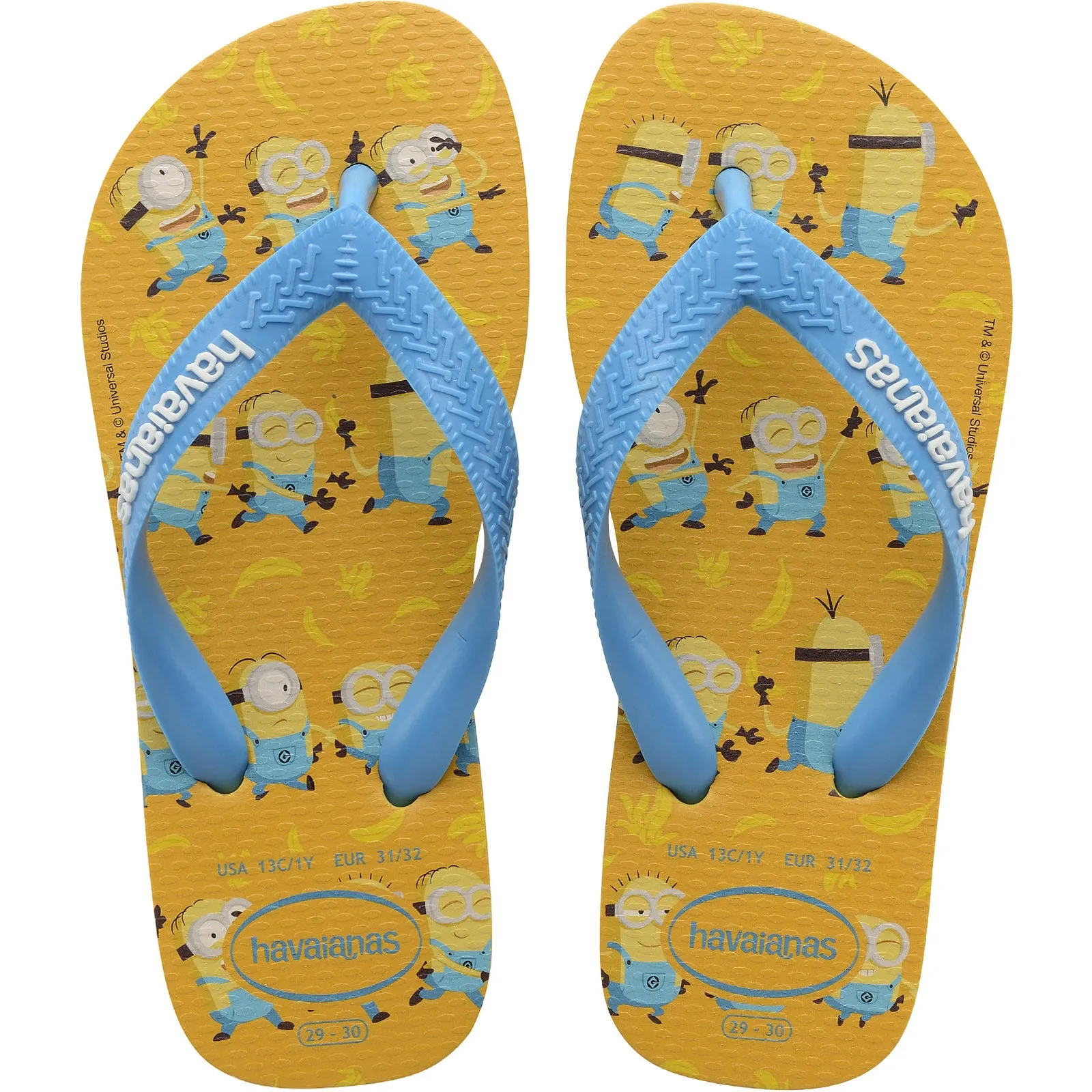 Havaianas Kids Minions Flip Flops - Gold Yellow