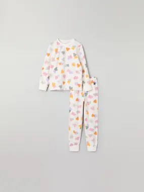 Heart Print Kids Pyjamas