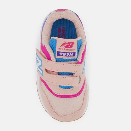 Fun 997H Hook & Loop Kids' Casual Trainer - Pink Haze/Aura