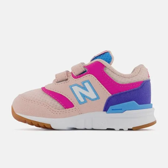 Fun 997H Hook & Loop Kids' Casual Trainer - Pink Haze/Aura