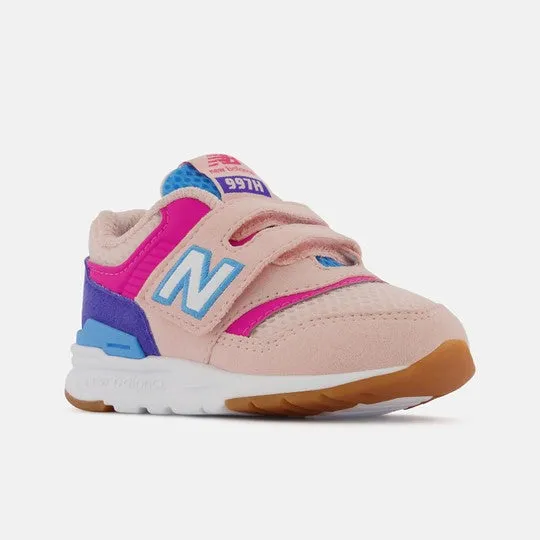 Fun 997H Hook & Loop Kids' Casual Trainer - Pink Haze/Aura