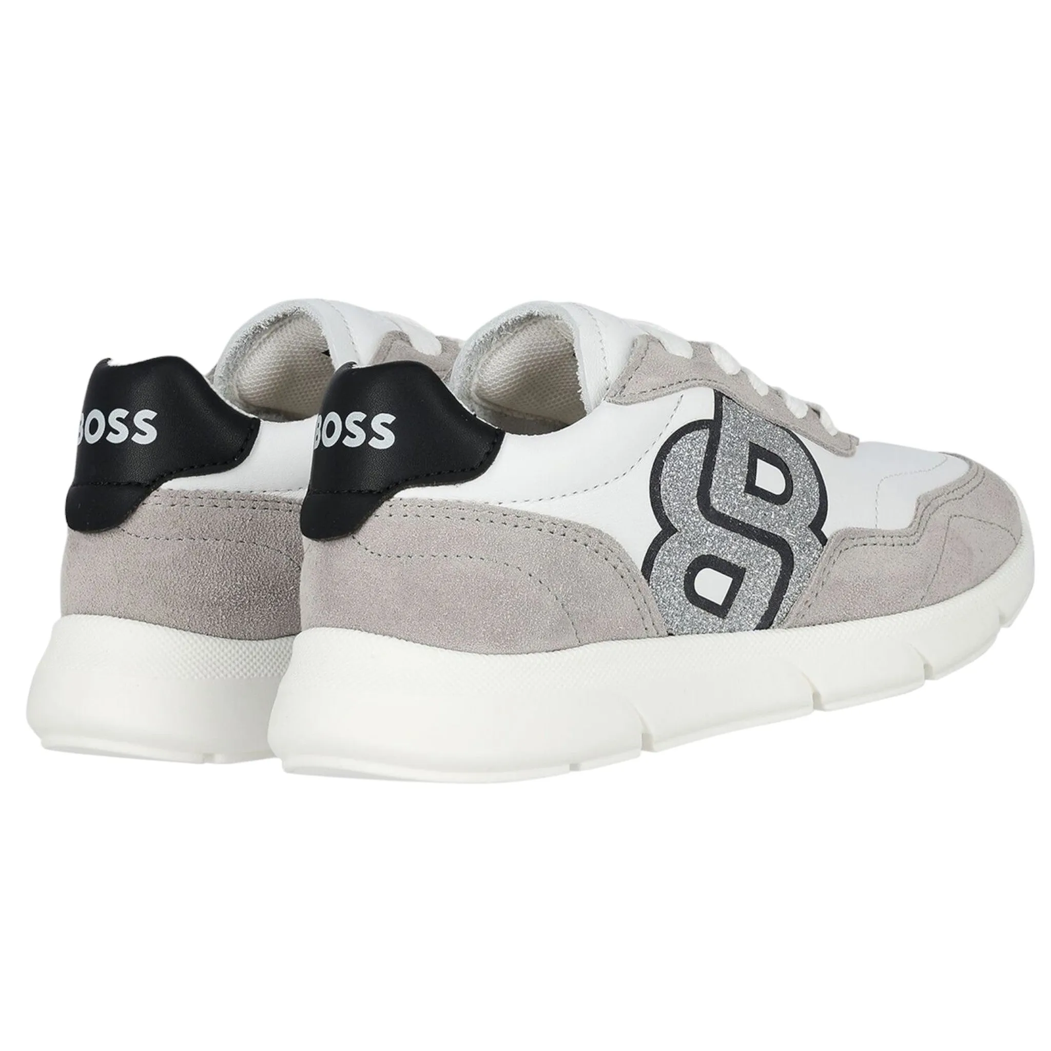 Hugo Boss Kids Double B Logo Sneakers