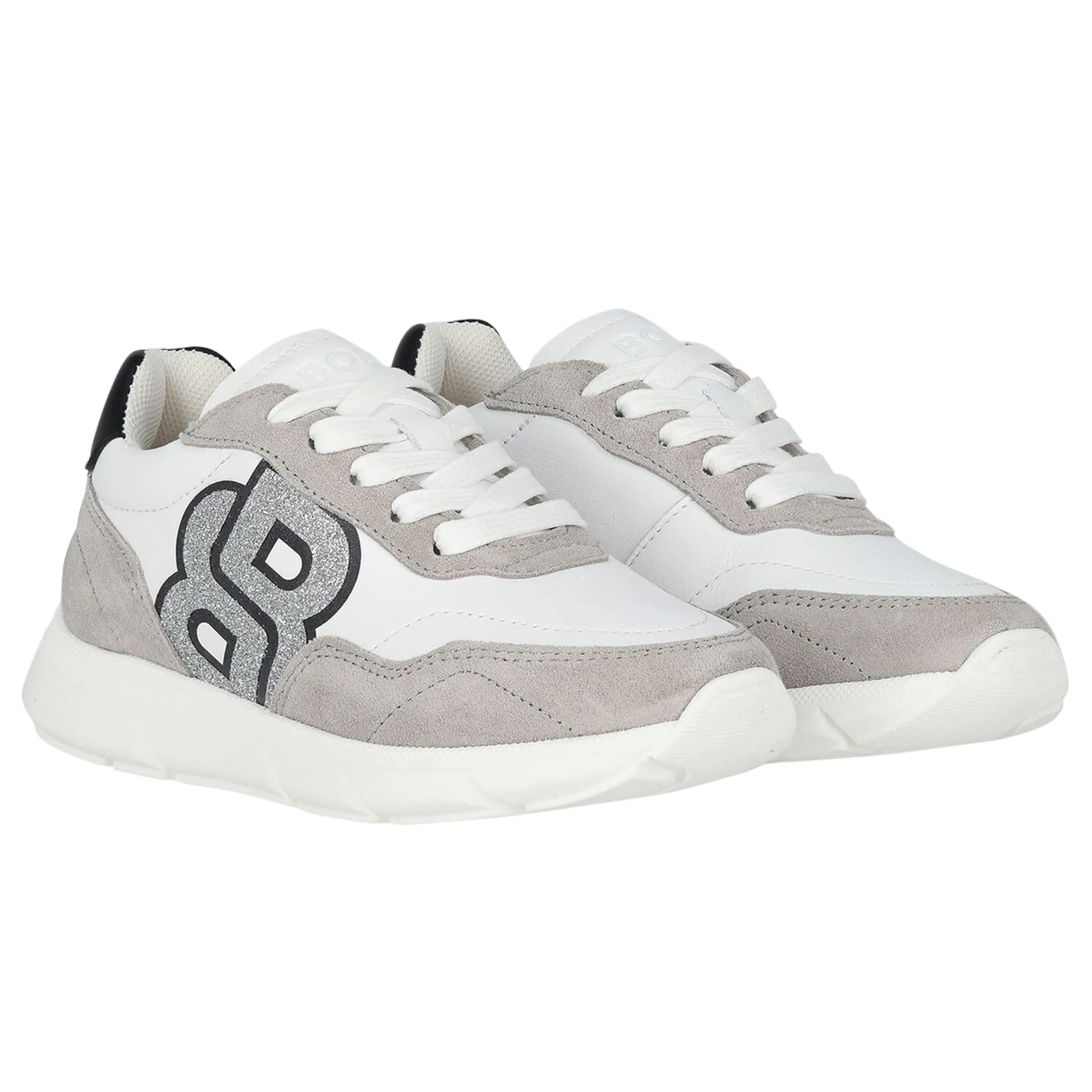 Hugo Boss Kids Double B Logo Sneakers