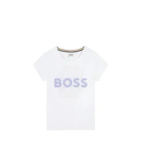 Hugo Boss Kids Flocked Logo T-Shirt