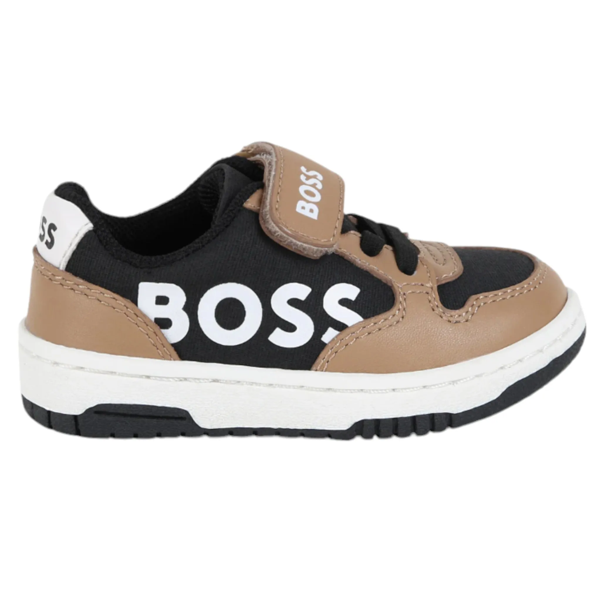 Hugo Boss Kids Mix Material Strap Sneakers